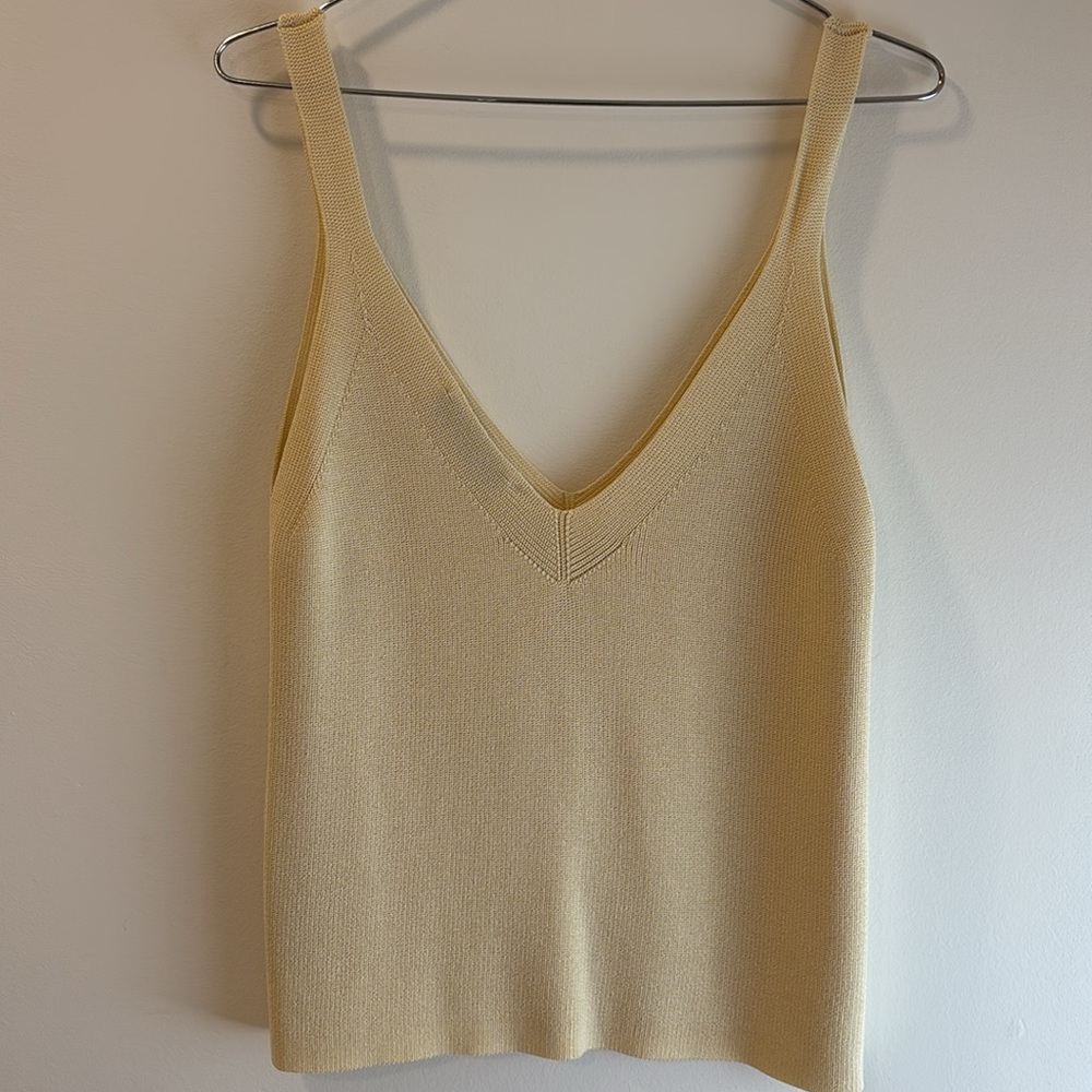Zara Cream Knit Camisole Top